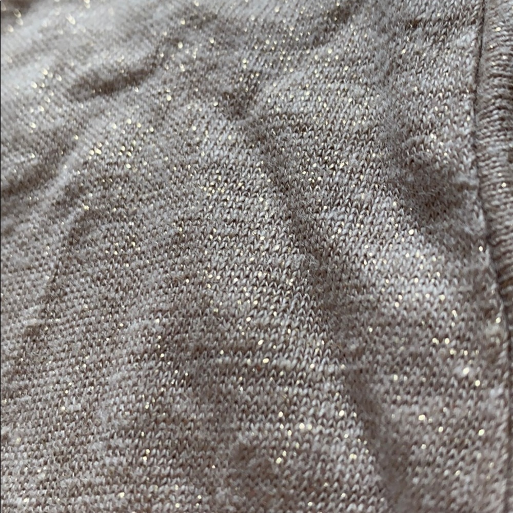 J. Crew capsleeve 100% linen tan/gold flecked - Picture 8 of 11